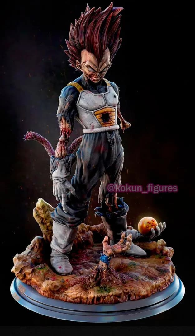 STL - Vegeta Zombie figura