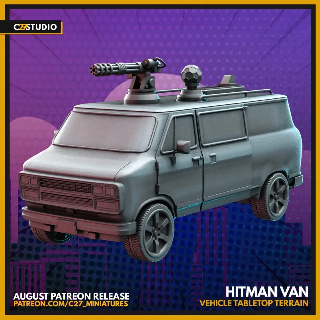 STL - Vehículo de escenario Hitman Van