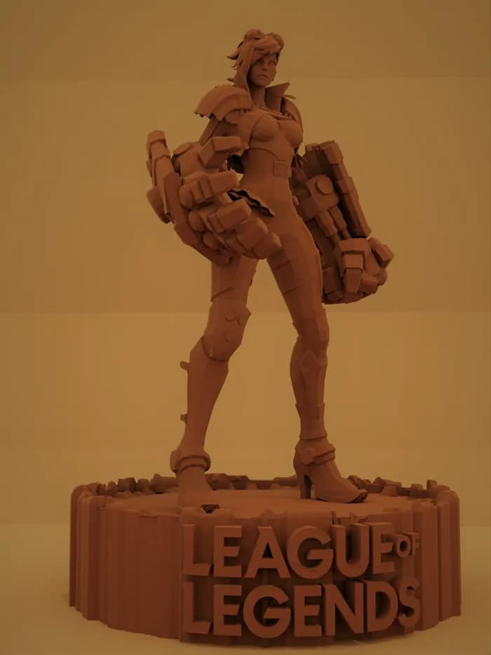 STL - vi with stand and lol logo