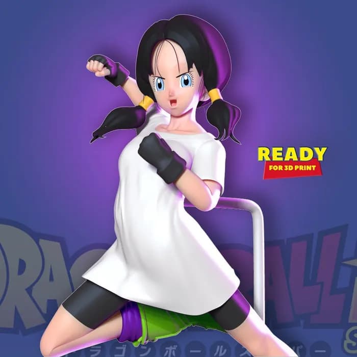 STL - videl dragon ball fanart