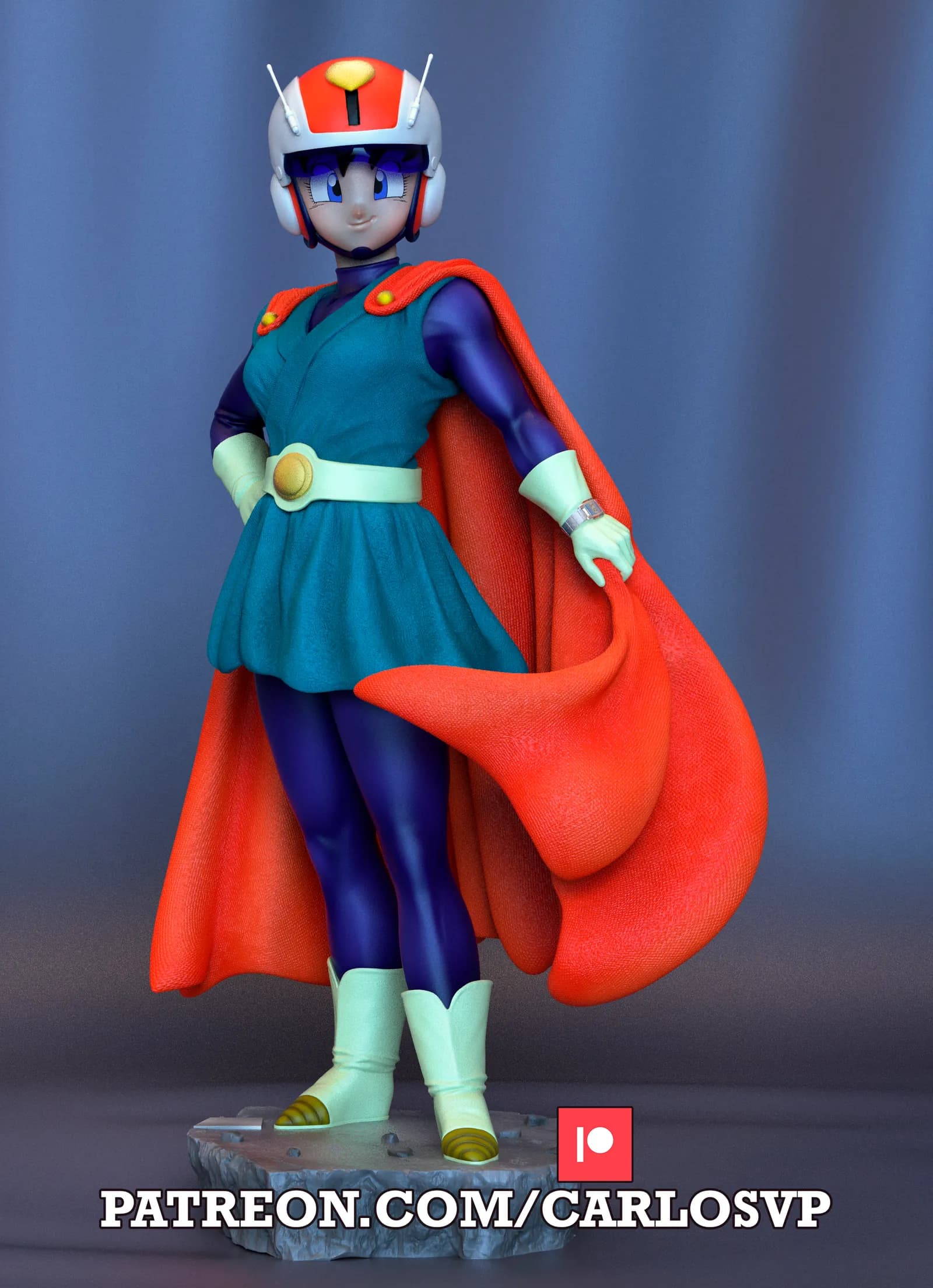 STL - Videl Gran Saiyaman Traje 2 render 4