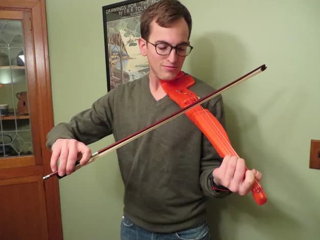 STL - Violín eléctrico naranja