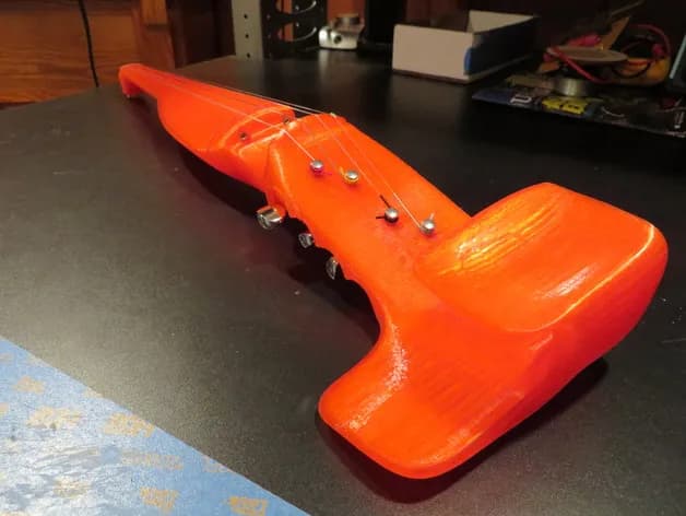 STL - Violín eléctrico naranja
