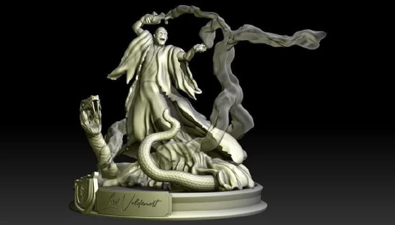 STL - Voldemort y Nagini render 2