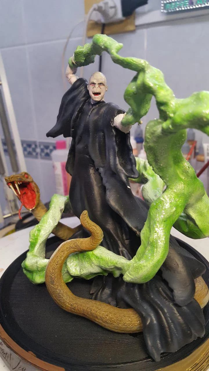 STL - Voldemort y Nagini render 3