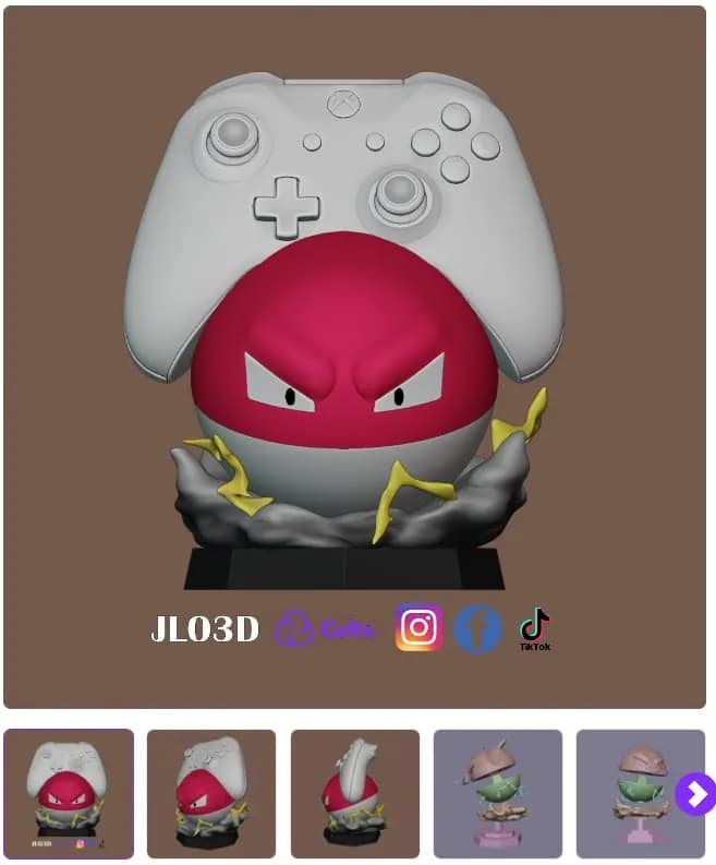 STL - voltorb joystick hodler pokemon