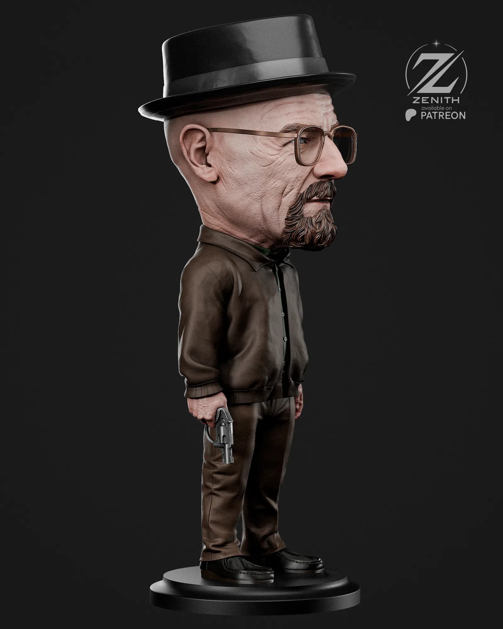 STL - Walter White Chibi render 5
