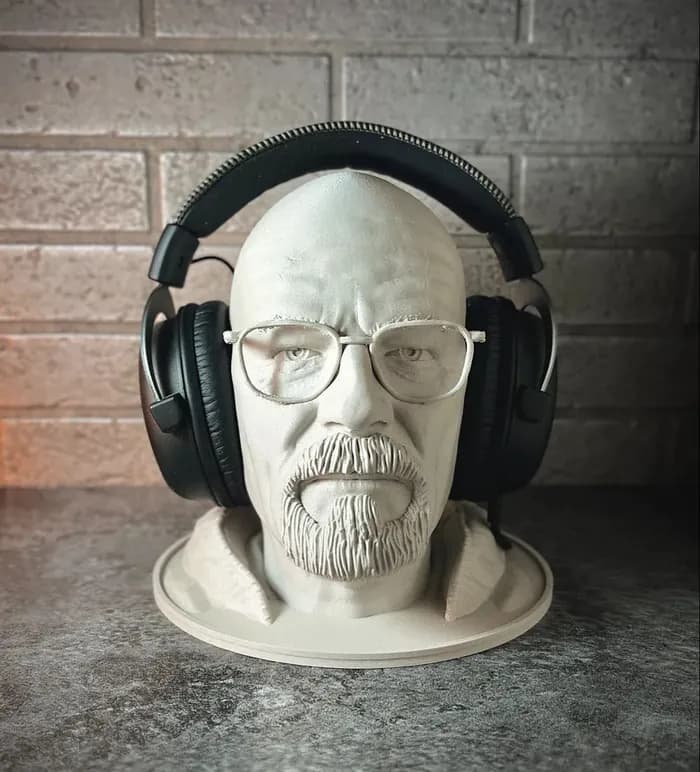 STL - walter white headphone holder