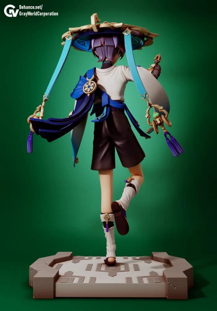 STL - wanderer render 3