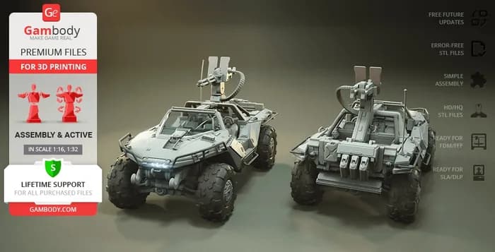 STL - warthog m12b 3d print gambody