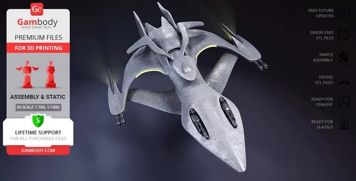 STL - white star gambody render 2