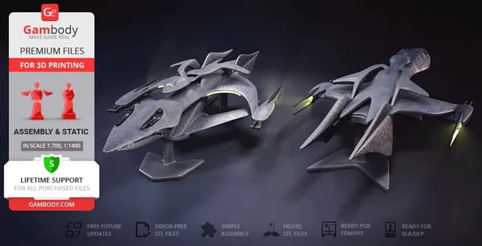 STL - white star gambody render 3