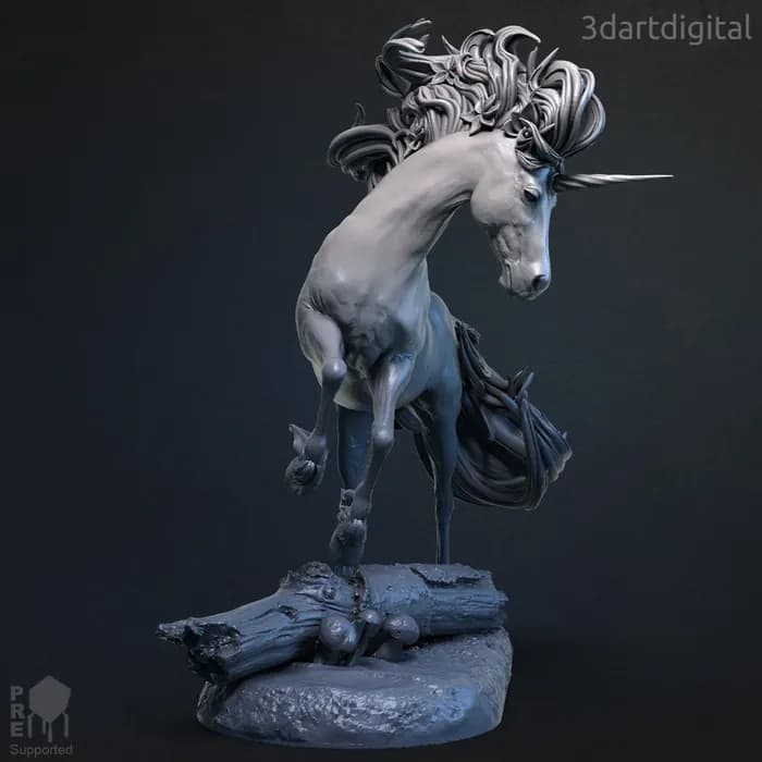 STL - white unicorn´