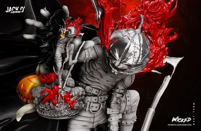 STL - wicked jack o statue 330mm