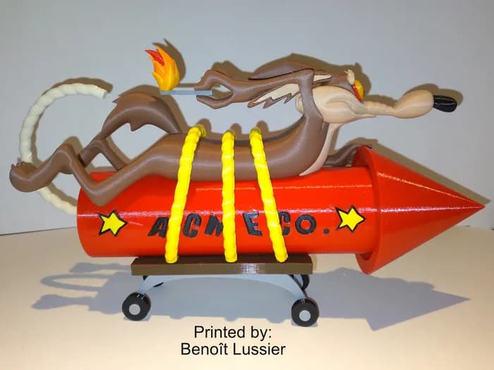 STL - Wile E. Coyote en cohete Acme