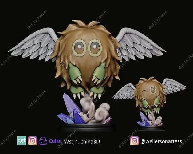 STL - winged kuriboh figure yugioh render 2