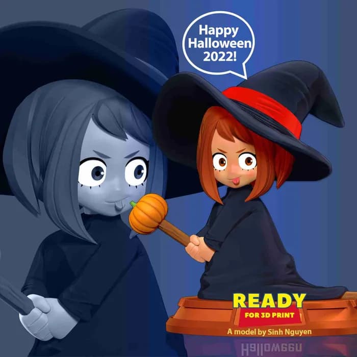 STL - witch chibi
