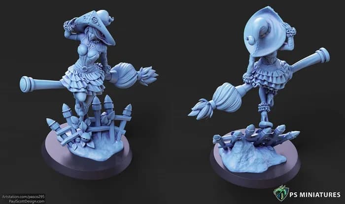 STL - witch elf pose render 2