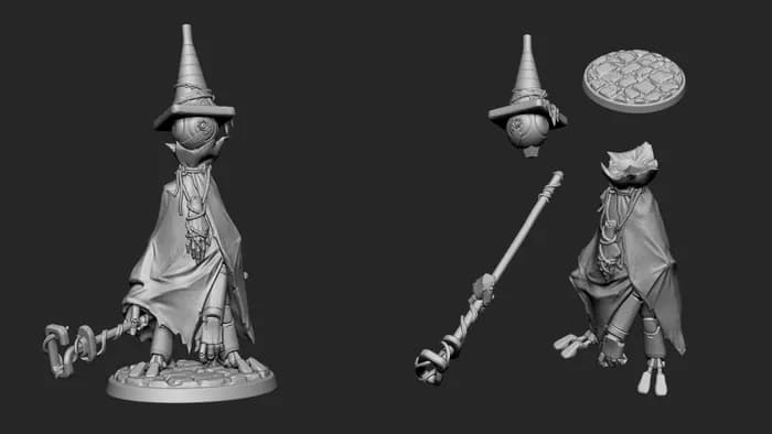 STL - witch familiar render 2