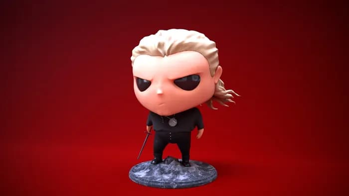 STL - witcher geralt of rivia render 2