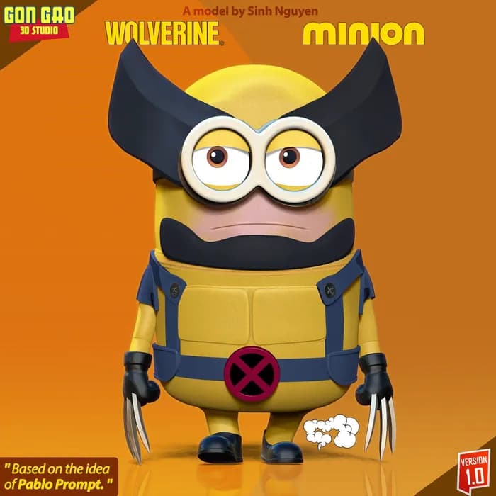 STL - wolverine minion