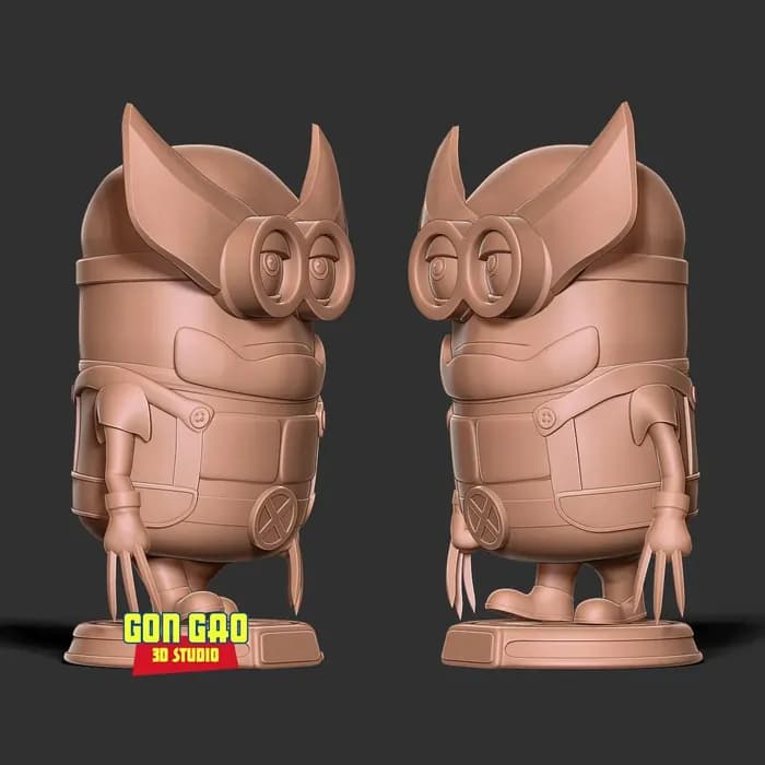 STL - wolverine minion render 5