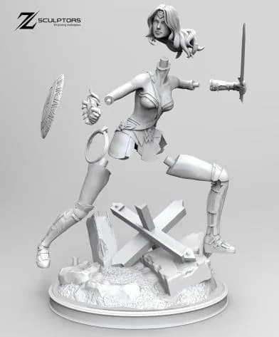 STL - wonder woman 2 render 2