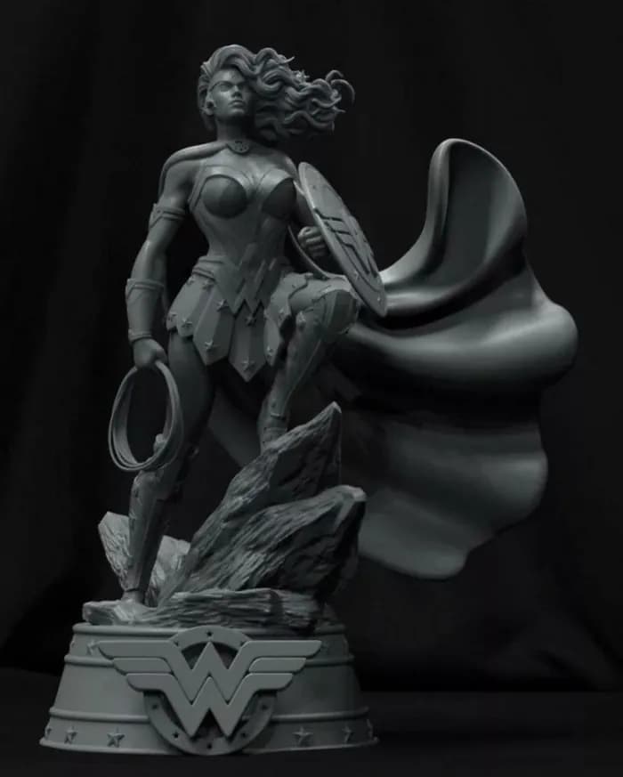 STL - wonder woman 2 render 3