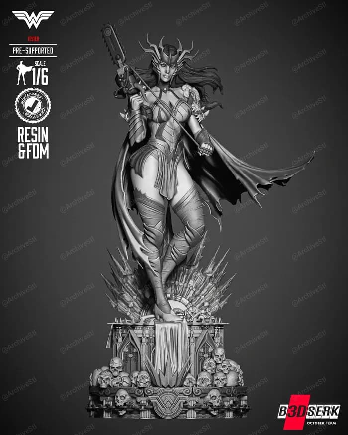 STL - Wonder Woman Death Metal