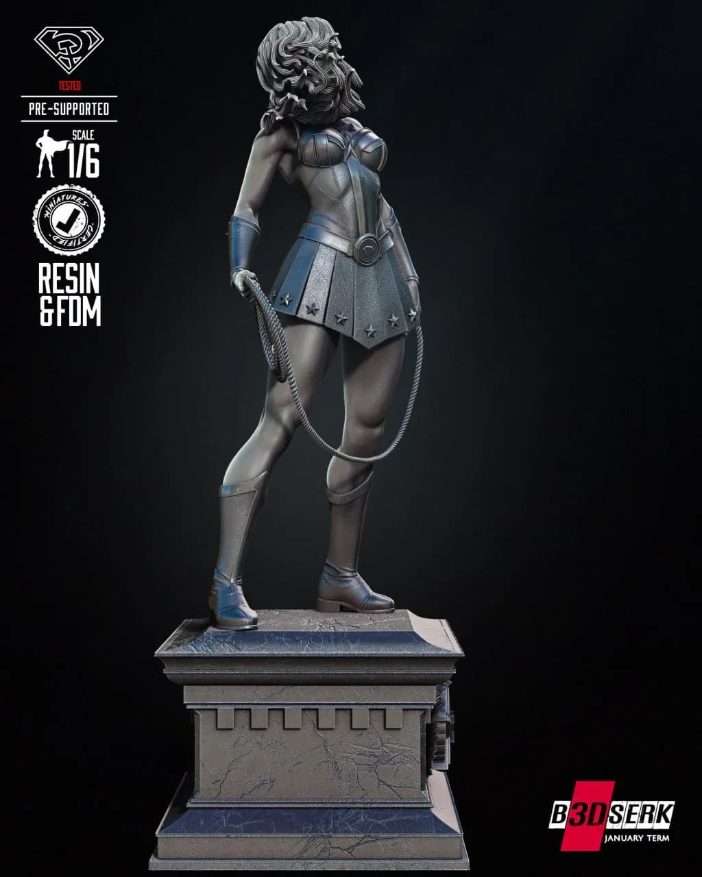 STL - Wonder Woman estilo Red Son render 2