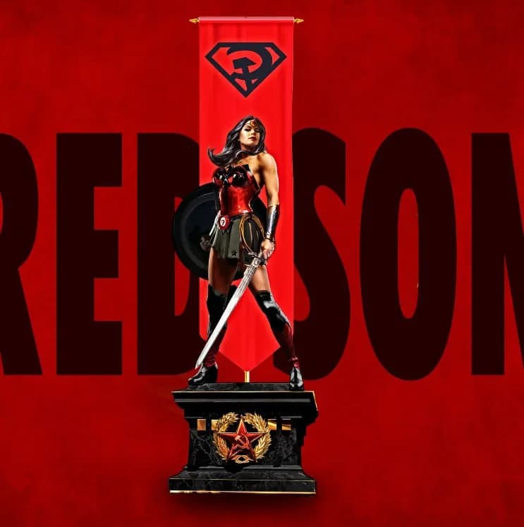 STL - Wonder Woman estilo Red Son render 4