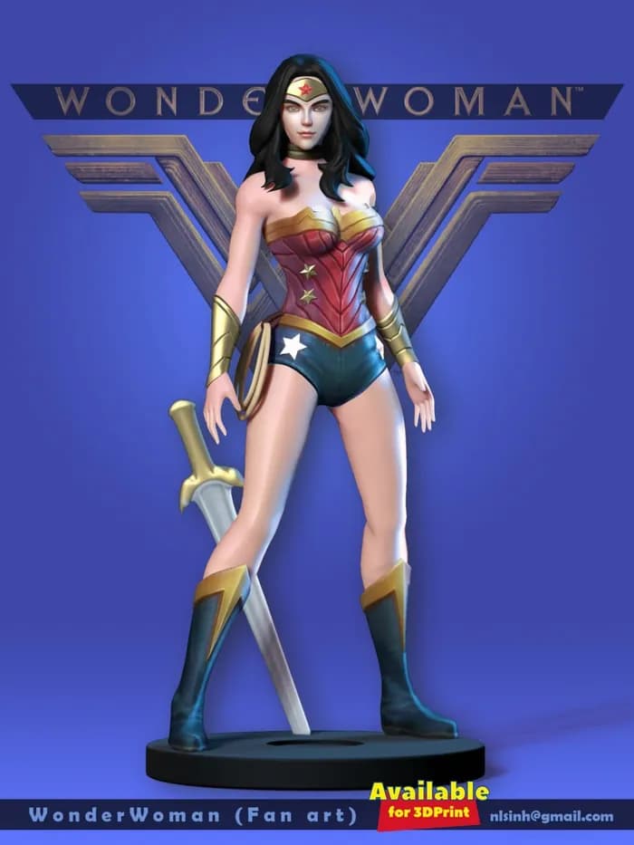 STL - wonder woman fan art