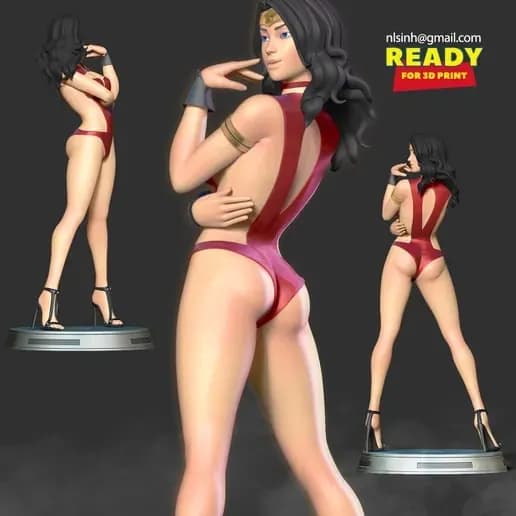 STL - wonder woman fanart
