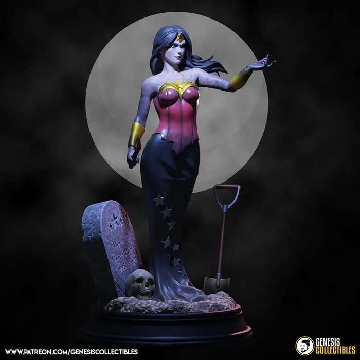 STL - wonder woman halloween render 3