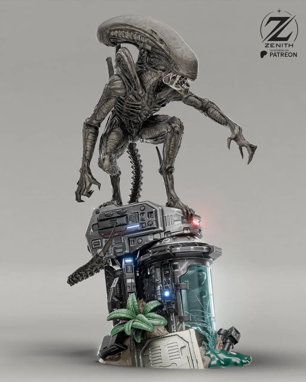 STL - Xenomorfo de Zenith Studios render 4