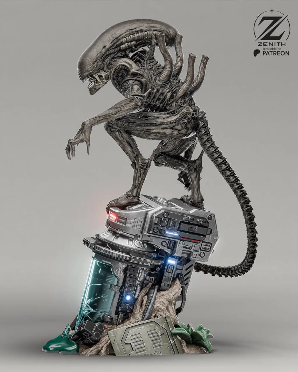 STL - Xenomorfo de Zenith Studios render 5