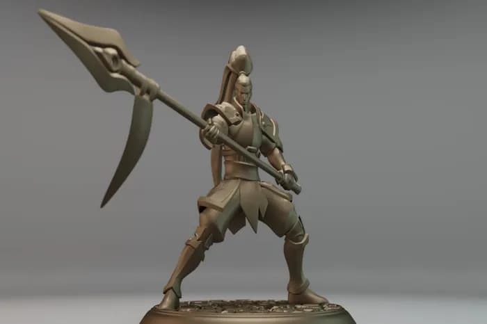 STL - xin zhao league of legends render 2