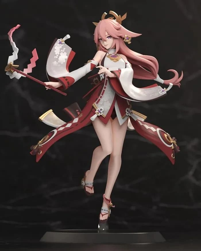 STL - yae miko genshin impact