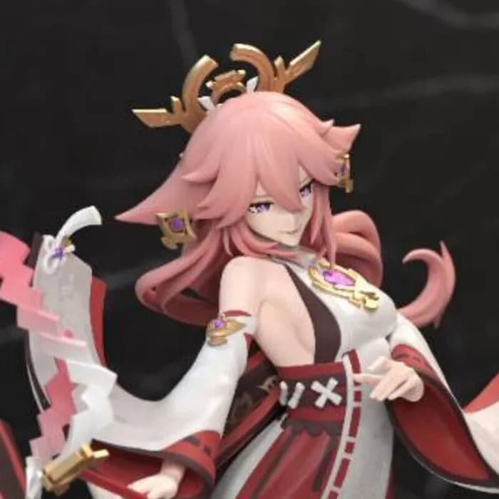 STL - yae miko genshin impact render 3