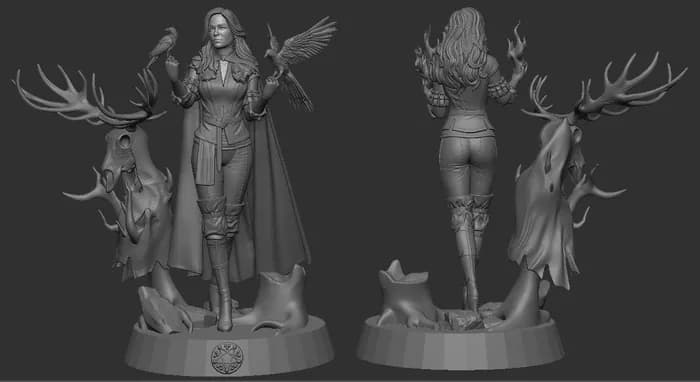 STL - yennefer (2) render 3