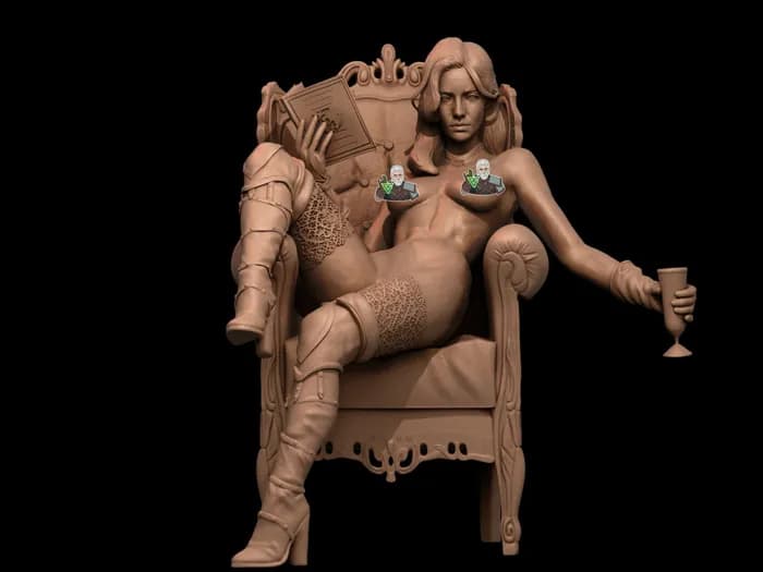 STL - Yennefer de Vengerberg render 3