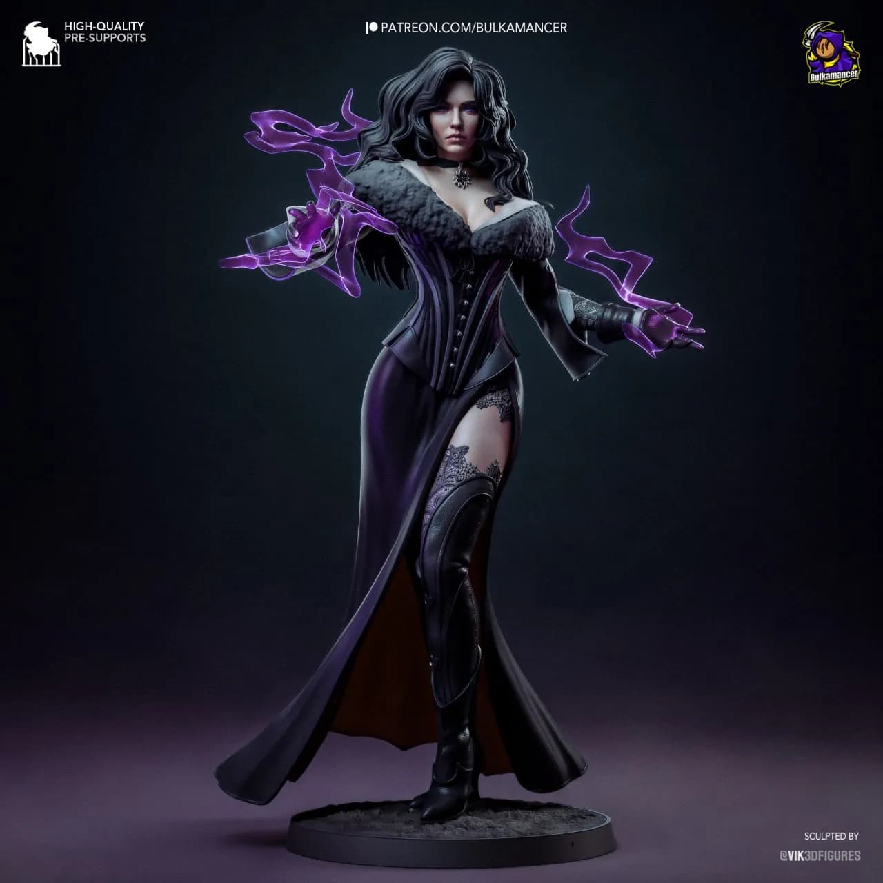STL - Yennefer de Vengerberg 4 render 2