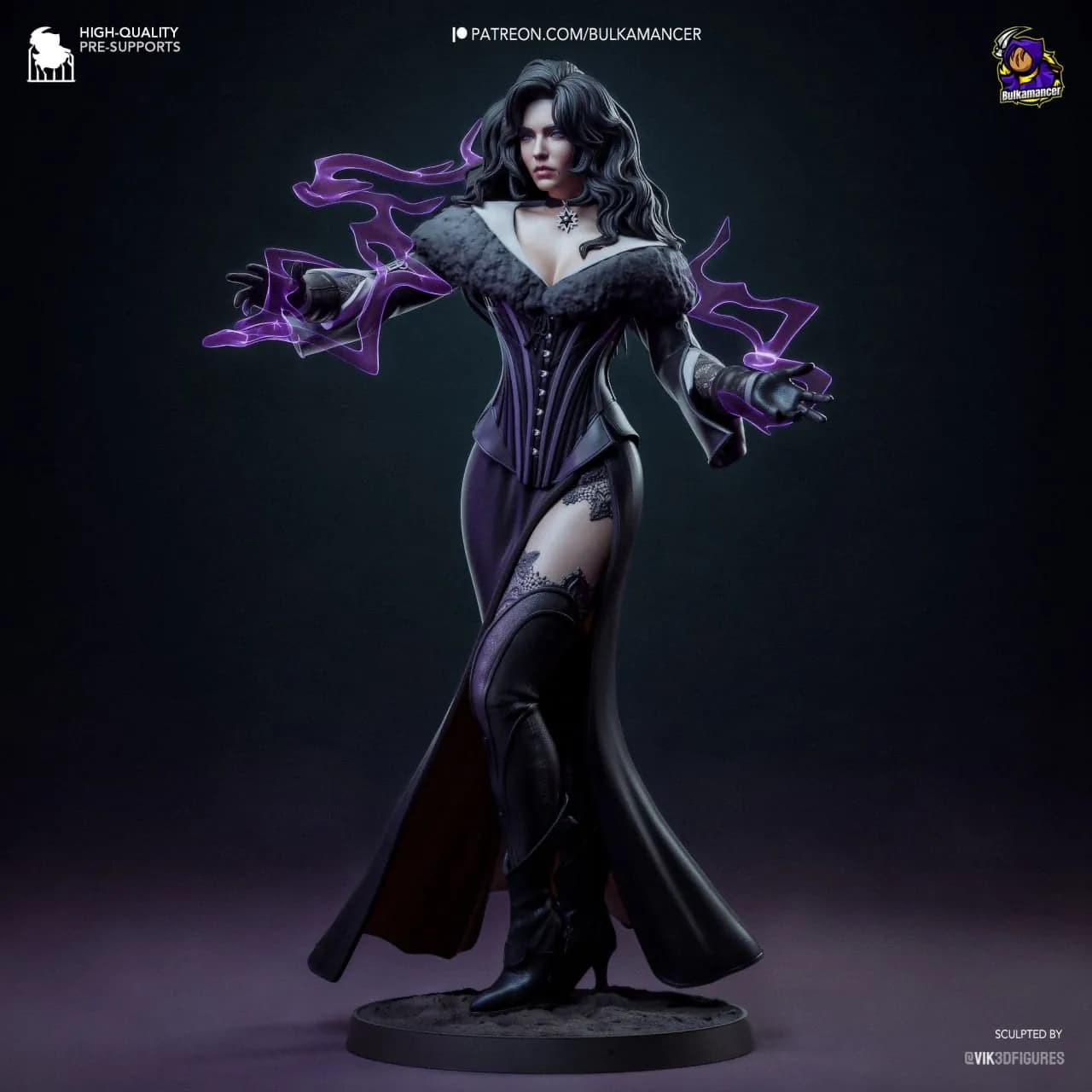STL - Yennefer de Vengerberg 4 render 3