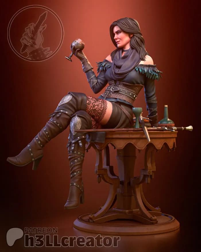 STL - yennefer lychee filesx render 2