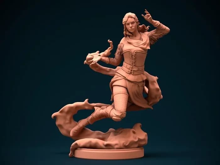 STL - yennefer of vengerberg render 3