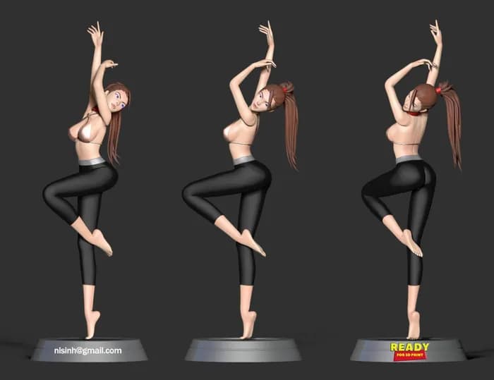 STL - yoga girl nlsinh
