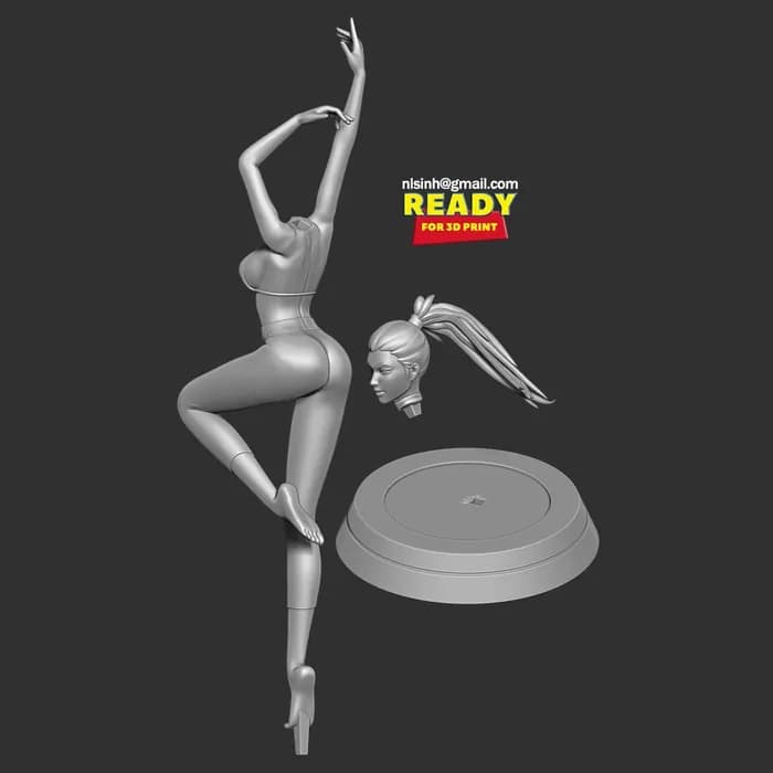 STL - yoga girl nlsinh