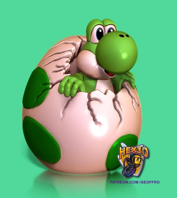 STL - Yoshi Huevo de Pascua