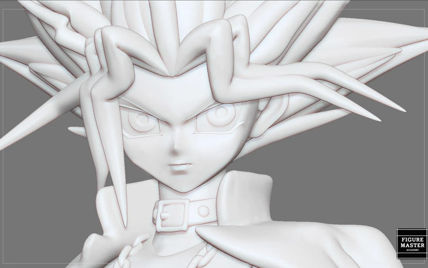 STL - Yugi Muto figura de anime render 3