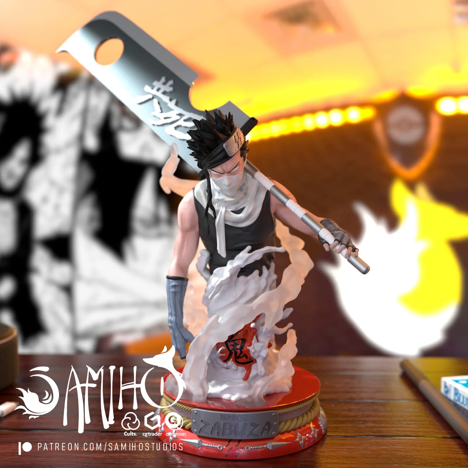 STL - Zabuza, el Demonio de la Niebla